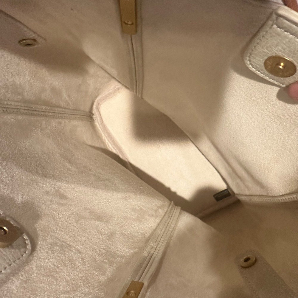 Antik Kraft Cream Tote with Tan Handles - Picture 10 of 11